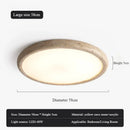 Natural Stone LED Ceiling Light for Living Room - Nordic Yellow Cave Stone Lamp by Ljojo