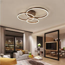 Ljojo Nordic Multi-Ring Metal LED Ceiling Lights for Grand Home Decor & Office Chandeliers