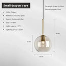 Ljojo Loft Glass Pendant Light for Kitchen Restaurant - Modern Nordic Industrial Decor