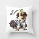 Cute Pug Bulldog Pillowcase for Living Room Decor - Ljojo Home Decor