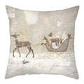 Christmas Deer & Rabbit Winter Pillow Case - Ljojo Home Decor Collection