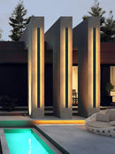 IP65 Modern Outdoor LED Wall Lamp for Porch Garden Staircase, Ljojo Linear Strip Lighting