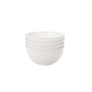 Ljojo 32pcs Reusable Plastic Cutlery Set, Wheat Bowls, Dessert Plates - Eco-Friendly Party Supplies
