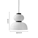 Japanese Rice Paper Wabi Sabi Pendant Lamp for Home Decor by Ljojo