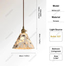 Japanese Style Terrazzo LED Pendant Light - Modern Hanging Lamp for Dining Room by Ljojo