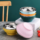 Ljojo 304 Stainless Steel Double-layer Heat Insulation Large Capacity Soup Bowl