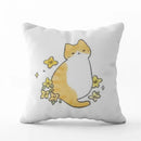 Cute Cat Pillowcase by Ljojo: Modern Design Home Decor Cushion Cover for Sofa