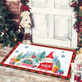 Christmas Dwarf Print Floor Mat for Living Room and Balcony Decoration by Ljojo