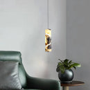 LED Pendant Light Remote Dimming Natural Marble Hanging Lamp for Dining Room Kitchen by Ljojo