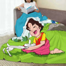 Heidi Alps Fleece Blanket Soft Cozy Throw Bedding for Sofa by Ljojo