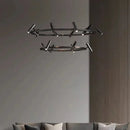 LED Chandelier Metal Suspension Light Fixtures Minimalist Dropshipping for Dining Kitchen Bedroom LED by Ljojo