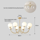 Nordic Glass Pendant Light Chandelier for Living Room by Ljojo