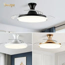 Ljojo Silent Ceiling Fan with Lights for Master Bedroom | Home Decor Chandelier | 110V 220V