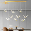 Ljojo Luxury Butterfly Spiral Chandelier for Home Decoration