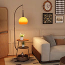 Contemporary Orange Floor Lamp by Ljojo - Mid Century Style with Table & Storage