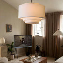 Wabi-Sabi Fabric Pendant Lights Medieval Retro Chandelier by Ljojo