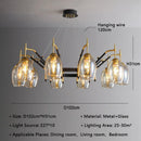 Nordic LED Chandelier Retro Glass Design Lighting Fixtures for Living Room by Ljojo