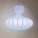 Japanese Wabi Sabi Silk LED White Pendant Lamps by Ljojo - Elegant Indoor Lighting Fixture