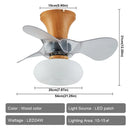 Ceiling Fan with Remote Control and LED Light for Home, Bedroom, Living Room, Kitchen - Ljojo