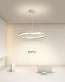 Ljojo LED Round Chandelier for Home Decor in Living Room, Dining Room - Simple Design