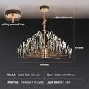 Ljojo Luxury Crystal Ceiling Chandelier Gold | Elegant Bedroom Dining Room Lighting