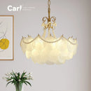 Ljojo French Cream Style Crystal Chandelier Living Room Light Luxury LED Lighting