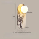Ljojo Marble Glass LED Wall Light for Home Decor