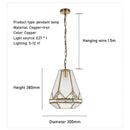 LED Glass Pendant Light Chandelier Modern Minimalist Home Decor Ljojo
