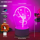 3D Ballet LED Table Lamp for Bedroom & Living Room Decor | Unique Gift for Girls - Ljojo