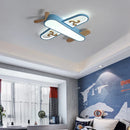 Ljojo Minimalist Wood LED Ceiling Light for Children's Room