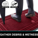 Ljojo Low Profile Outdoor Rubber Mat Heavy Duty Non Slip Indoor Doormat