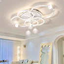 Ljojo Modern Luxury Black Chandelier Ring Light Fixture for Living Room Dining Bedroom