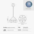 Luxurious Bubble Ball Art Living Room Pendant Light Fixture by Ljojo - High-End Designer Showcase