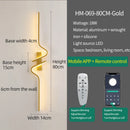 LED Wall Lamp Modern Golden Wall Light Living Room Bedroom Sconce Ljojo Decor