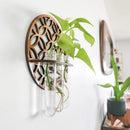 Ljojo™ Wooden Circle Wall Planters with 3 Test Tubes