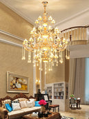 European Jade Lamp Crystal Pendant Lights French LED for Luxury Grand Hotel Staircase by Ljojo