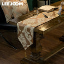 Ljojo Luxury Embroidered Jacquard Table Runner for Home and Restaurant Tables
