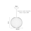 Designer Silk Pendant Lamp: Elegant Living Room Lighting by Ljojo