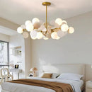 Nordic Glass Led Chandelier - Elegant Living Room & Bedroom Decoration Lighting - Ljojo