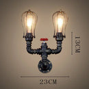 Ljojo Industrial Metal Wall Lamp: Postmodern Led Chandeliers for Living Room & Bedroom