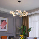 Nordic Glass Ball LED Pendant Light for Living Room | Modern Hanging Chandelier by Ljojo