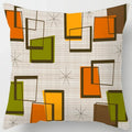 Colorful Blocks Geometric Abstract Pattern Cushion Cover by Ljojo