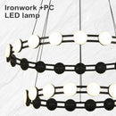 Ljojo Modern LED Pendant Light Fixture for Dining Room | Contemporary Indoor Hanging Lamp