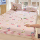 Ljojo 100% Cotton Mattress Protector Cover - Single Piece, Non-slip, Dustproof