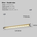 Ljojo Industrial Retro Glass Pendant Lighting for Office Bar Dining Room - LED Hanging Fixture