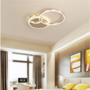 Ljojo Modern LED Ceiling Chandelier Lighting White Black Gold Indoor Pendant Lamp Study Room