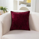 Blue Chenille Luxury Lumbar Pillow Case for Bed Sofa Couch by Ljojo