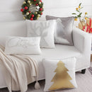 Grey Deer Christmas Tree Embroidered Cushion Cover by Ljojo – Cozy Living Room Decor