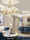 European Luxury Crystal Chandeliers LED Lights For Hotel Villa Lobby Living Room ELJOJO Elegance