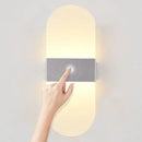 LED Touch Sensor Wall Lamp Black Modern Nordic Bedroom Living Room Sconce by Ljojo